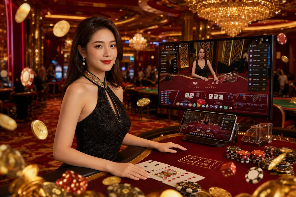 jj9pm Casino meja baccarat live dealer